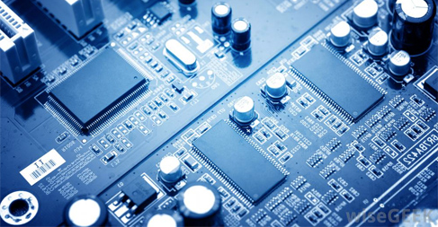 PCB circuit board close-up CTD-USA